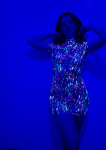 Load image into Gallery viewer, Intergalactic Capped Sleeve Dress